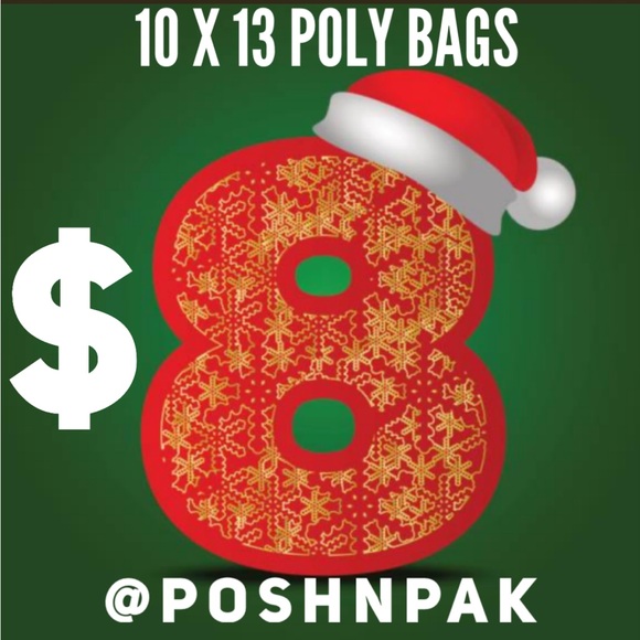🎄$8 HOLIDAY POLY BAGS & $6 STICKERS!❄️ - Picture 1 of 3